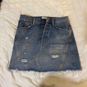 Free people jean skirt